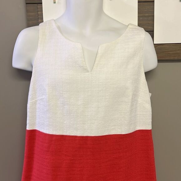 Talbots Women’s Color Block Sleeveless Sheath Dress- Size 10 - Picture 4 of 13